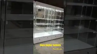Glowcase Glass Display Shelf Cabinet with Lights #displaycabinet #displayshowcase #glasscase
