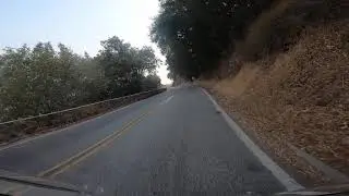 Entering Sequoia National Park, on motorcycle, part 6