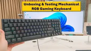 Распаковка и тестирование механической игровой клавиатуры с RGB-подсветкой (Zebronics Nitro Pro RGB)