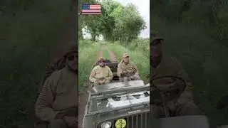🇺🇸 On the Historic Roads of WWII  #flatfenderjeep #automobile #dana25