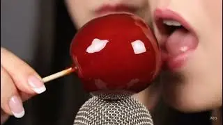 ASMR | The Crunchiest Candy Apple Bite (Eating Sounds) (AI)