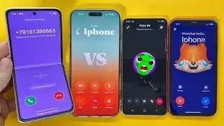 WhatsApp vs FaceTime Incoming Calls iPhone 11, 17 pro max Samsung Z Flip, S21