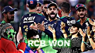 Rcb won status 🔥❤️ Royal challengers vs Royals #viratkohli #ipl #ipl2023
