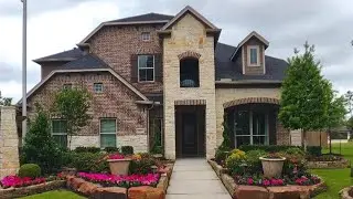 LARGE BEAUTIFUL Family Model Home Tour in Houston TX | Long Lake Homes| 5 Bed | 3.5 Bath | 4,023 SF