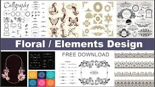 How to Tutorial Floral | Elements | illustrator 2023 | Pattern | CDR  File Free Download | Page - 68