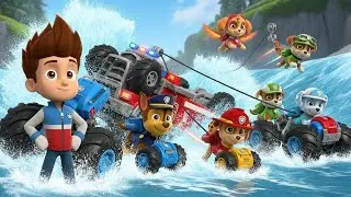 PAW Patrol: Rescue Wheels &ndash; The River Rapids Rollover! 🌊🚙 | Water Rescue with Monster Wheels!