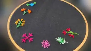 Different Types of Lazy Daisy Embroidery Stitches (Hand Embroidery Work)