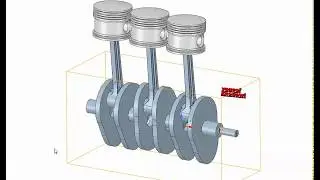 Engine parts ( piston- crank shaft - connect rod )