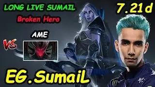 EG SumaiL - [Drow Ranger] BROKEN HERO ROAD TO TOP1 vs LGD. Ame dota 2 7.21d Gameplay