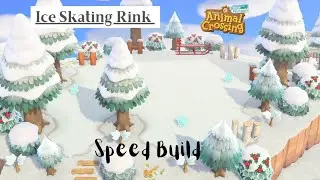 ❄️ Winter Speed Build | Ice Skating Rink Speed Build //Animal Crossing New Horizons// Cotton Lace