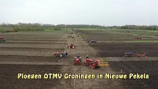 Ploegen OTMV Groningen in Nieuwe Pekela