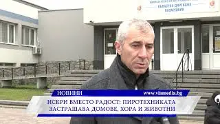 Искри вместо радост: Пиротехниката застрашава домове, хора и животни
