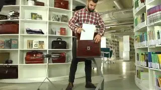 Brown Genuine Leather Briefcase - The Sound of the Mountain | Time Resistance - Official Review