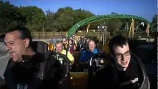 Cheetah Hunt Roller Coaster Front Seat POV Rider Cam Busch Gardens Tampa Florida