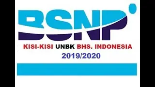 Kisi-Kisi UNBK Bahasa Indonesia 2020