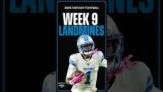 AVOID These 3 Landmines in Week 9 of Fantasy Football! #shorts