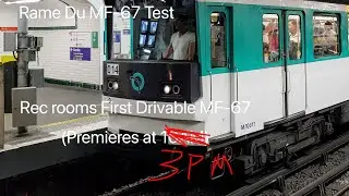 Le Test Du rame MF-67/Ligne 3BIS Rec Room Teaser 