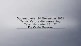 VG 20241124 - Verdra die vermaning