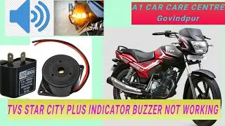 TVS Star City plus indicator not blinking buzzer fitting
