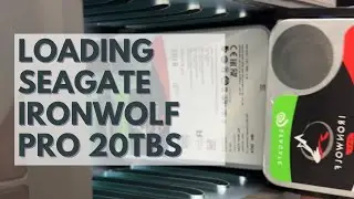 Loading Seagate Ironwolf Pro 20TBs into the QNAP!