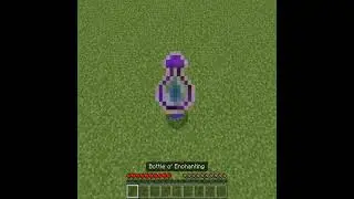 using a bottle o' enchanting in minecraft