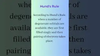 What is Hund's Rule?