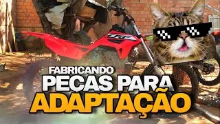 Fabricando as peças para a adaptação - Bros150 para Crf230