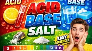🧪 Acid, Base and Salt &ndash; Easy Science Explanation | pH Scale & Indicators