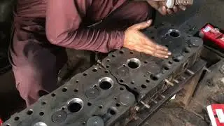 Diesel Engine Head Seat Grading & Valve Size Adjustment | Engine Rebuilding Tips 🔧🚗