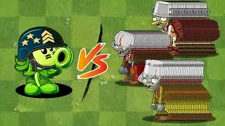 100 Plants Max Level Vs 150 Zombies Level 5 - Who Will Win? - PVZ 2 Challenge