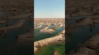 Hetian Jade Lake Desert #travel #bestscenery #nature #china #drone