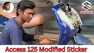 Suzuki Access 125 Modified Sticker&hellip;.❤️&zwj;🔥❤️&zwj;🔥 || Wrapping Stickers