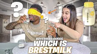 MY BOYFRIEND GUESS WHICH GLASS IS BREASTMILK!!!