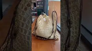 Gorgeous Crochet Bag|Crochet Mesh Cluster Stitch Pattern Bag #crochetbag #crochetsack