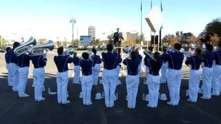 Lamphere High School Marching Band - MCBA Championship at Ford Field 2011 - Sound Check