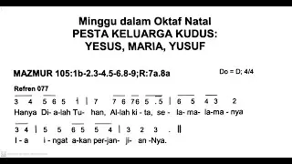[Edisi Baru] Minggu, 31 Desember 2023 - PESTA KELUARGA KUDUS : YESUS, MARIA, YUSUF - Tahun B