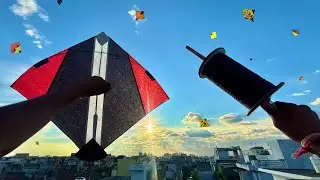 Kite Fighting with Best manjha & kite cutting | kite flying | kite 