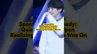 😂 Спонтанная комедия Шуги из BTS: быстрая реакция на то, что камера включена #kpop #bangtan