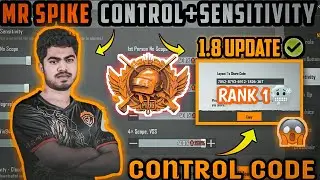 (Triple Conqueror) Mr spike latest control+ Sensitivity code 🥶🔥2022||BGMI