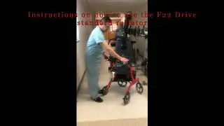 Instructions on how to use the F22 standard Drive Rollator