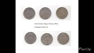 Small Family Happy Family (1993) - 2 Rupees Coins (3 in Count)