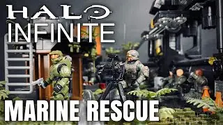 Halo Infinite Marine Squad Rescue - Mega Construx Diorama