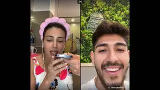 لايف ايمان مع صديقها الاسباني 🤣قررة يغسؤو المحتوى 
