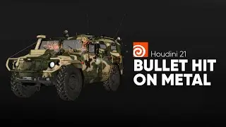 Houdini Tutorial | Bullet Hit on Metal | (HIP FILE)