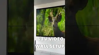 6 tv into one huge video wall 👍 #shorts