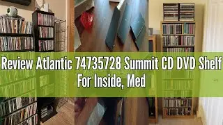 Review Atlantic 74735728 Summit CD DVD Shelf For Inside, Media & collectable storage, Engineered Woo