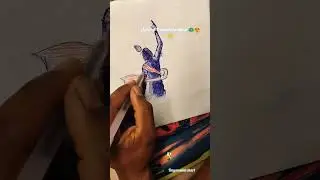 When Krishna Shows His Cosmic Power | Pen Drawing Timelapse | 3 Min Art
