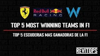 TOP 5 most winning teams in f1 - TOP 5 Escuderias mas ganadoras de la f1. REVITOPS