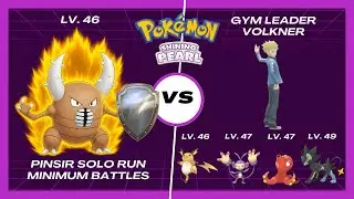 Pinsir Solo Run - Gym Leader Volkner [Minimum Battles]
