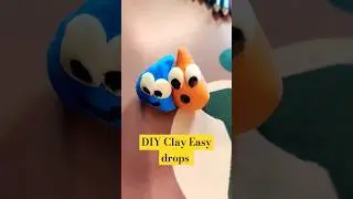 DIY Easy Drop Clay #screenfreeactivities #drops #clayart #shorts #viral #ytshorts